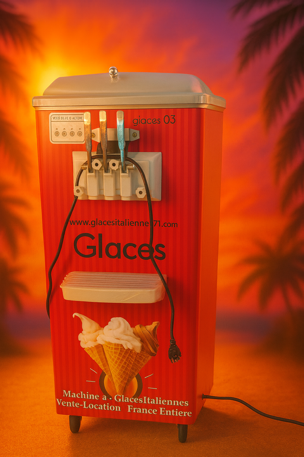 Machine à glace debout